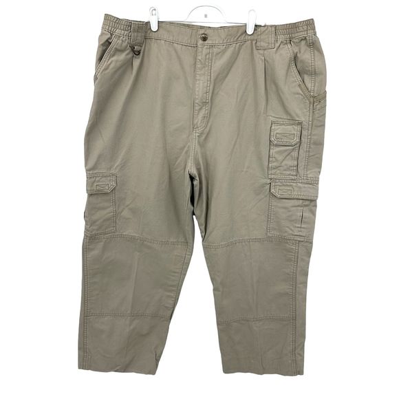 5.11 Tactical Series Mens Cargo Pants 74251 Khaki Tan Size 46x28 Cotton Canvas - Picture 1 of 16